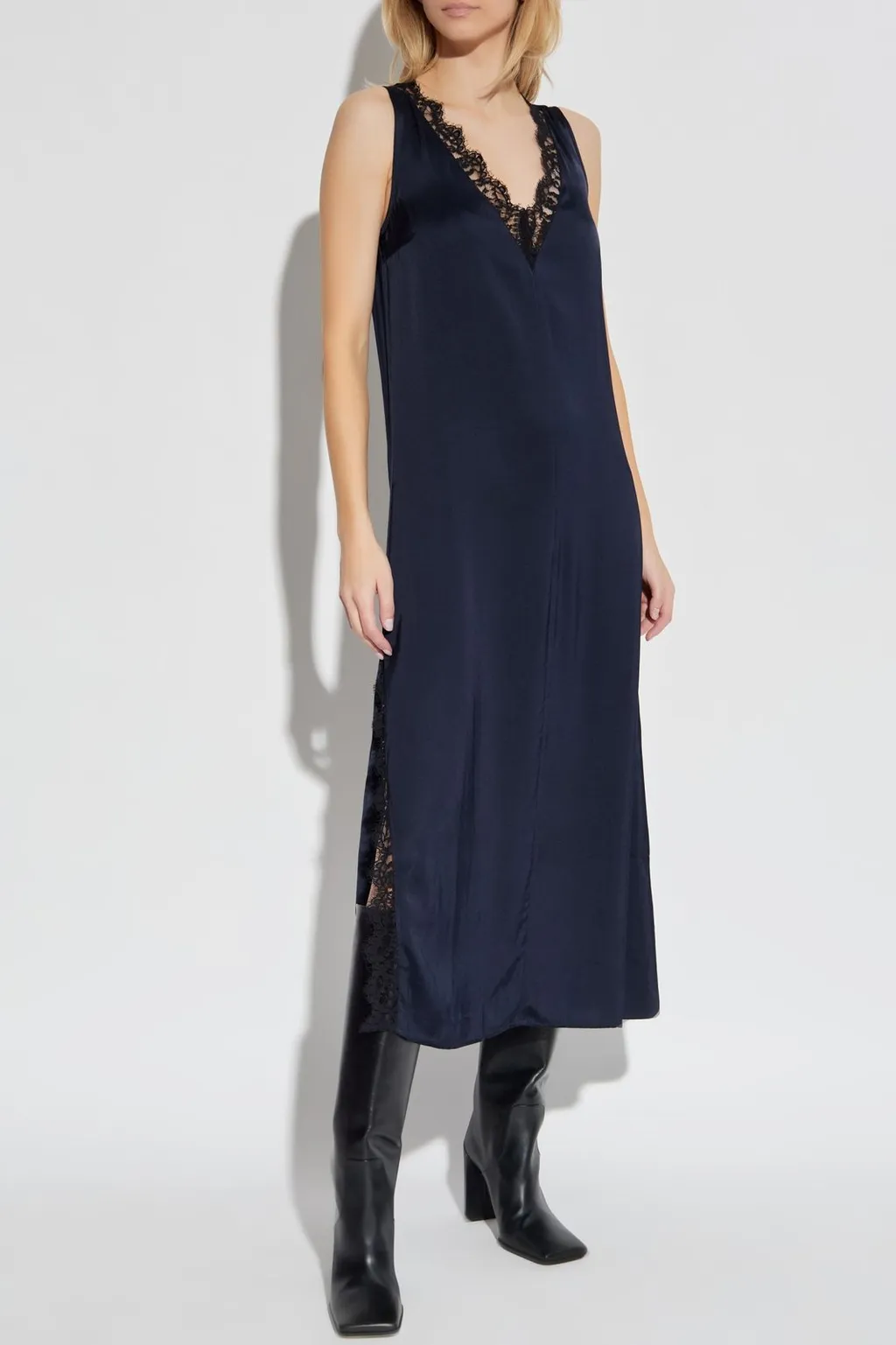 Officine GÉNÉRale Lace-Trim Strappy Dress