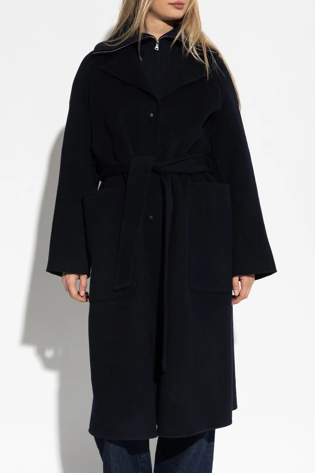 Officine GÉNÉRale Belted Wool Coat