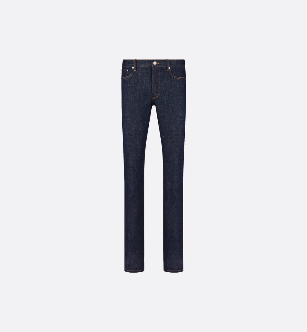 Long Slim-Fit Dior Oblique Jeans