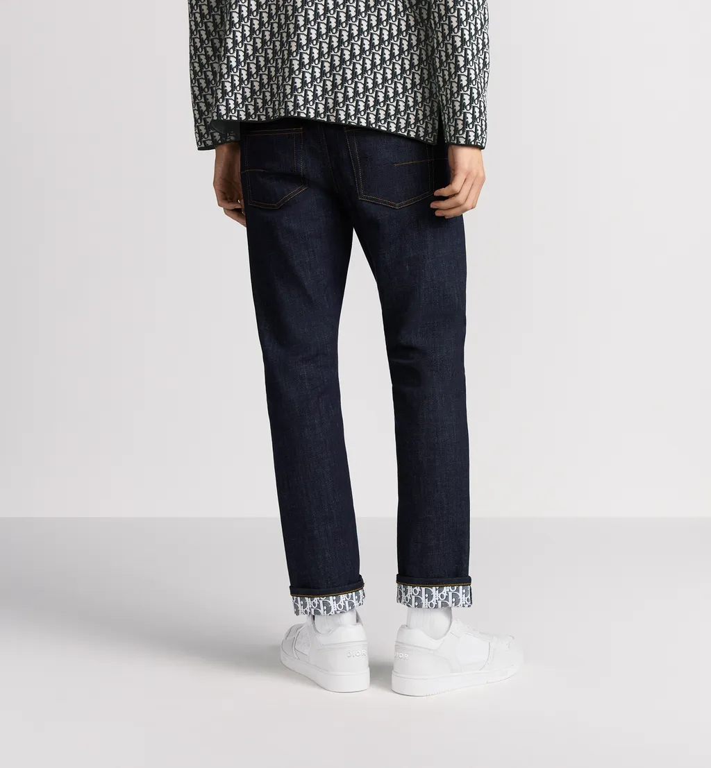 Long Slim-Fit Dior Oblique Jeans