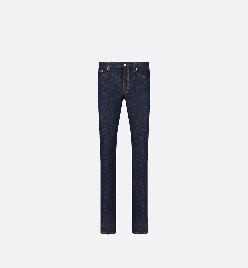 Long Slim-Fit Dior Oblique Jeans