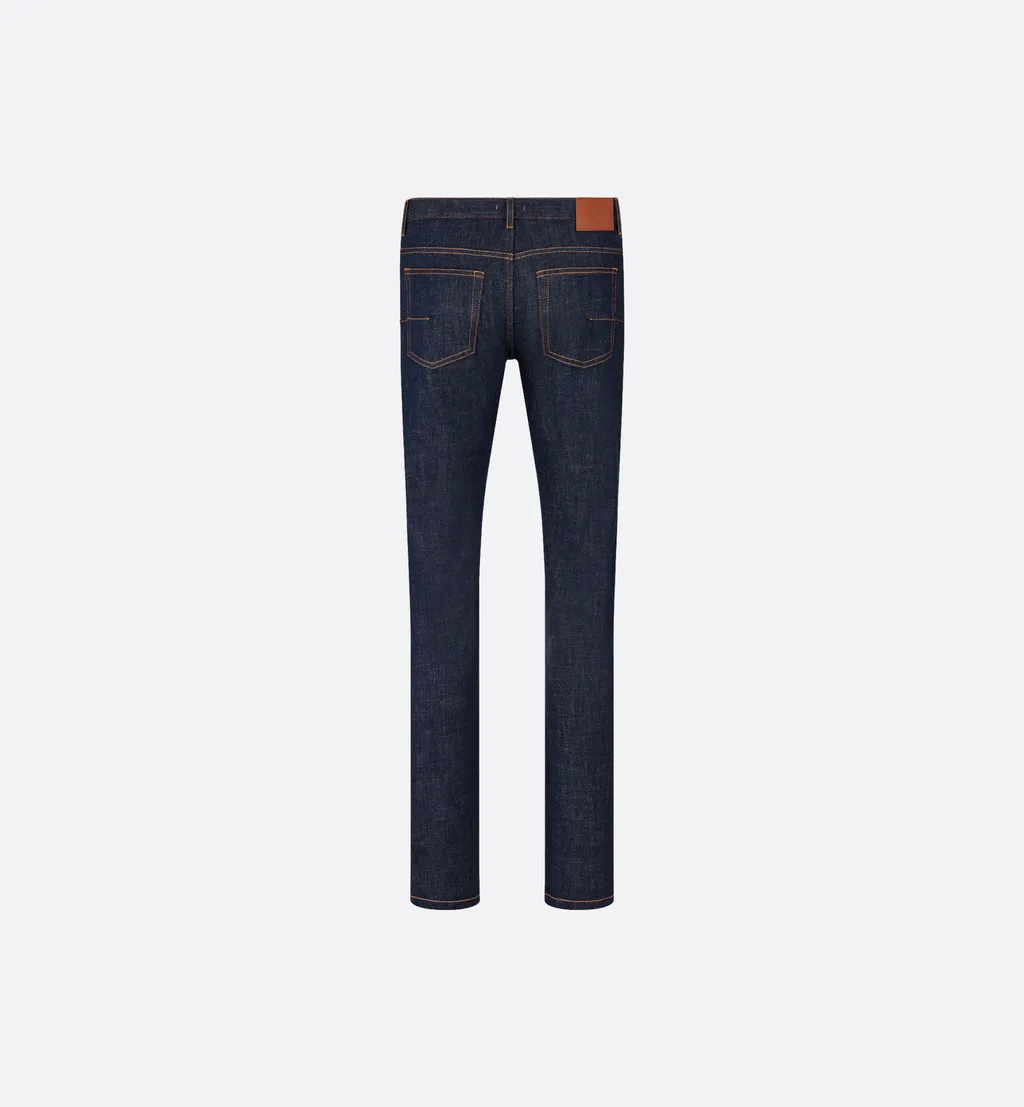 Long Slim-Fit Dior Oblique Jeans
