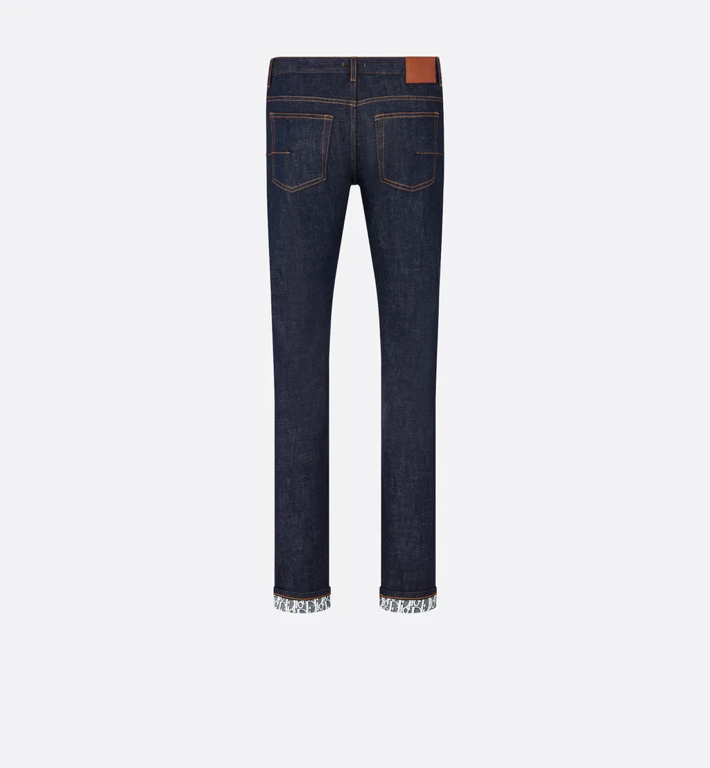 Long Slim-Fit Dior Oblique Jeans