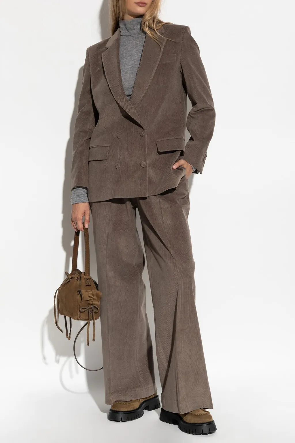 Officine GÉNÉRale Corduroy Wide-Leg Pants