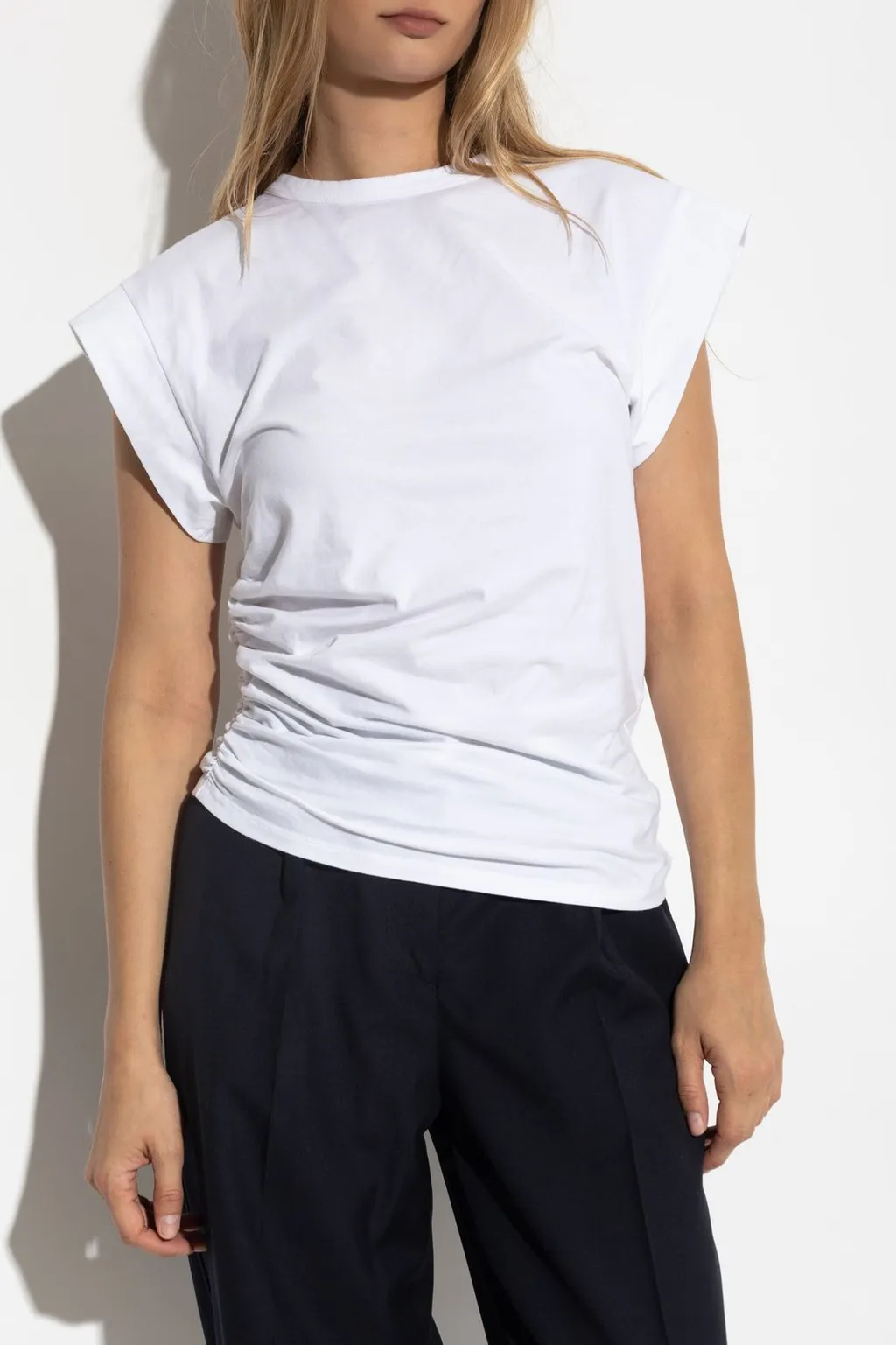 Officine GÉNÉRale Ruched Short Sleeve Top