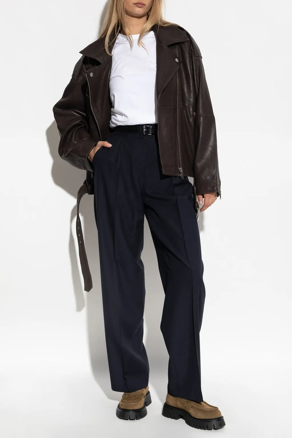 Officine GÉNÉRale Ruched Short Sleeve Top