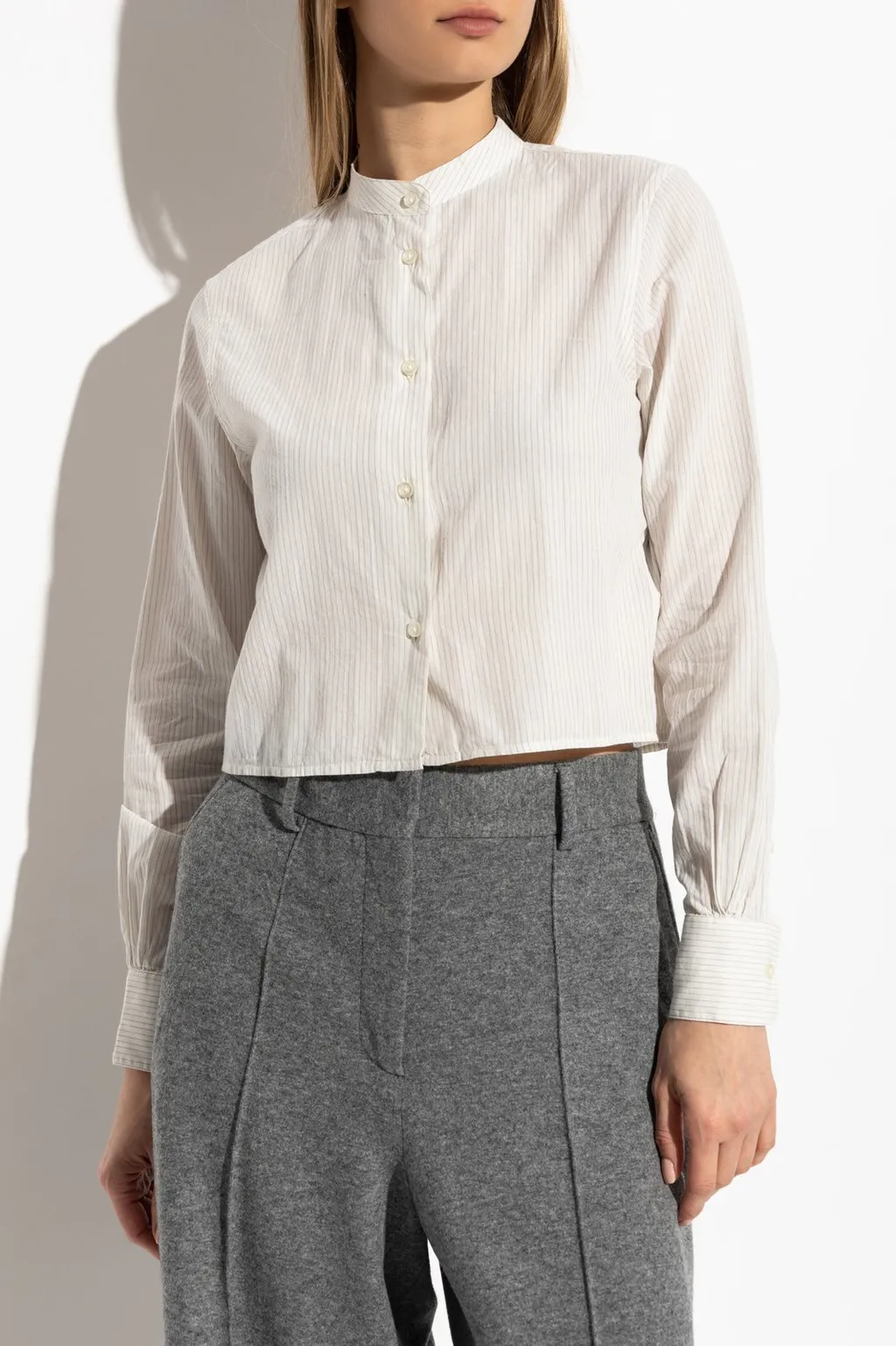 Officine GÉNÉRale Striped Button-Up Top