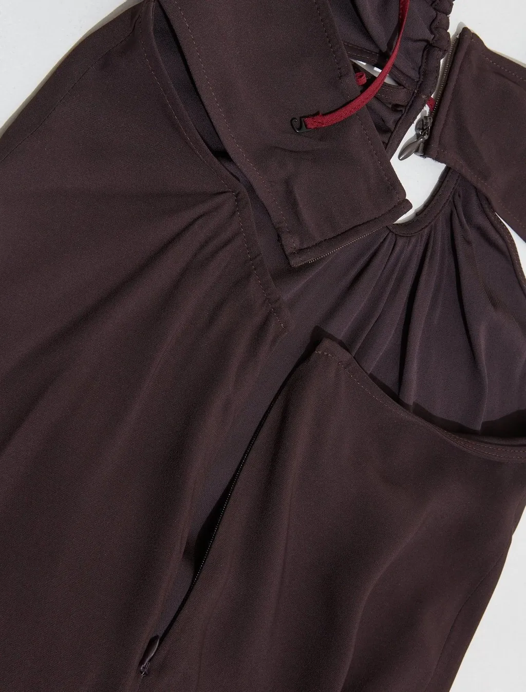 Nensi Dojaka Keyhole Floor-Length Dress
