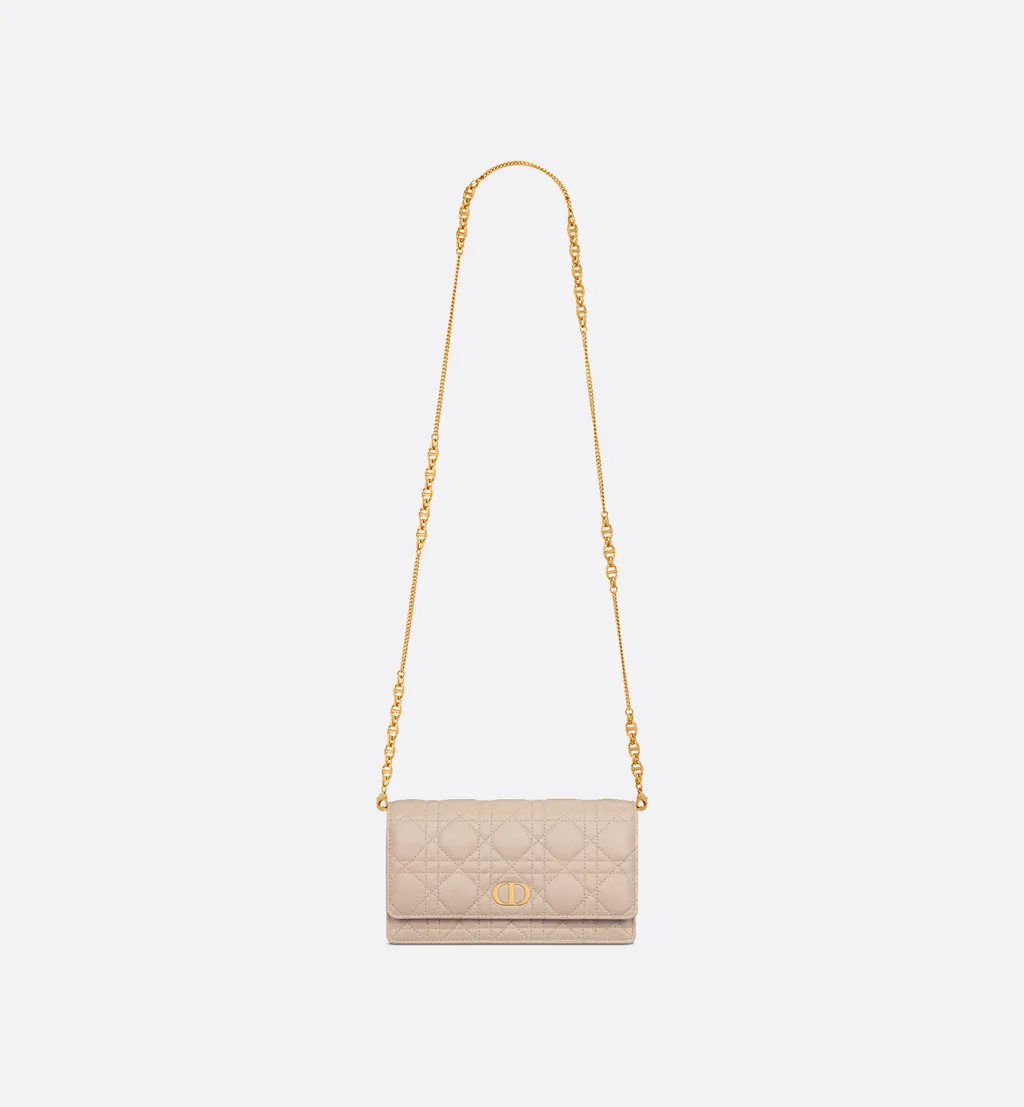 Dior Caro Pouch With Chain