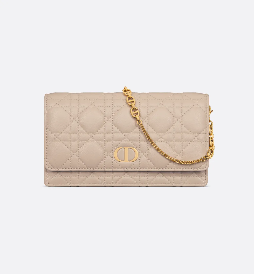 Dior Caro Pouch With Chain