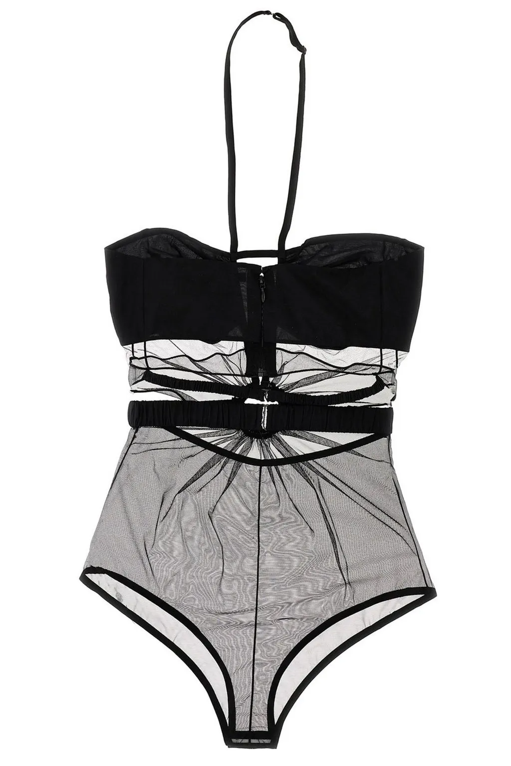 Nensi Dojaka Sheer Paneled Bodysuit