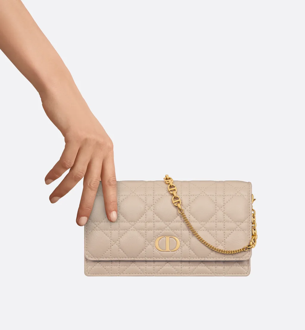 Dior Caro Pouch With Chain