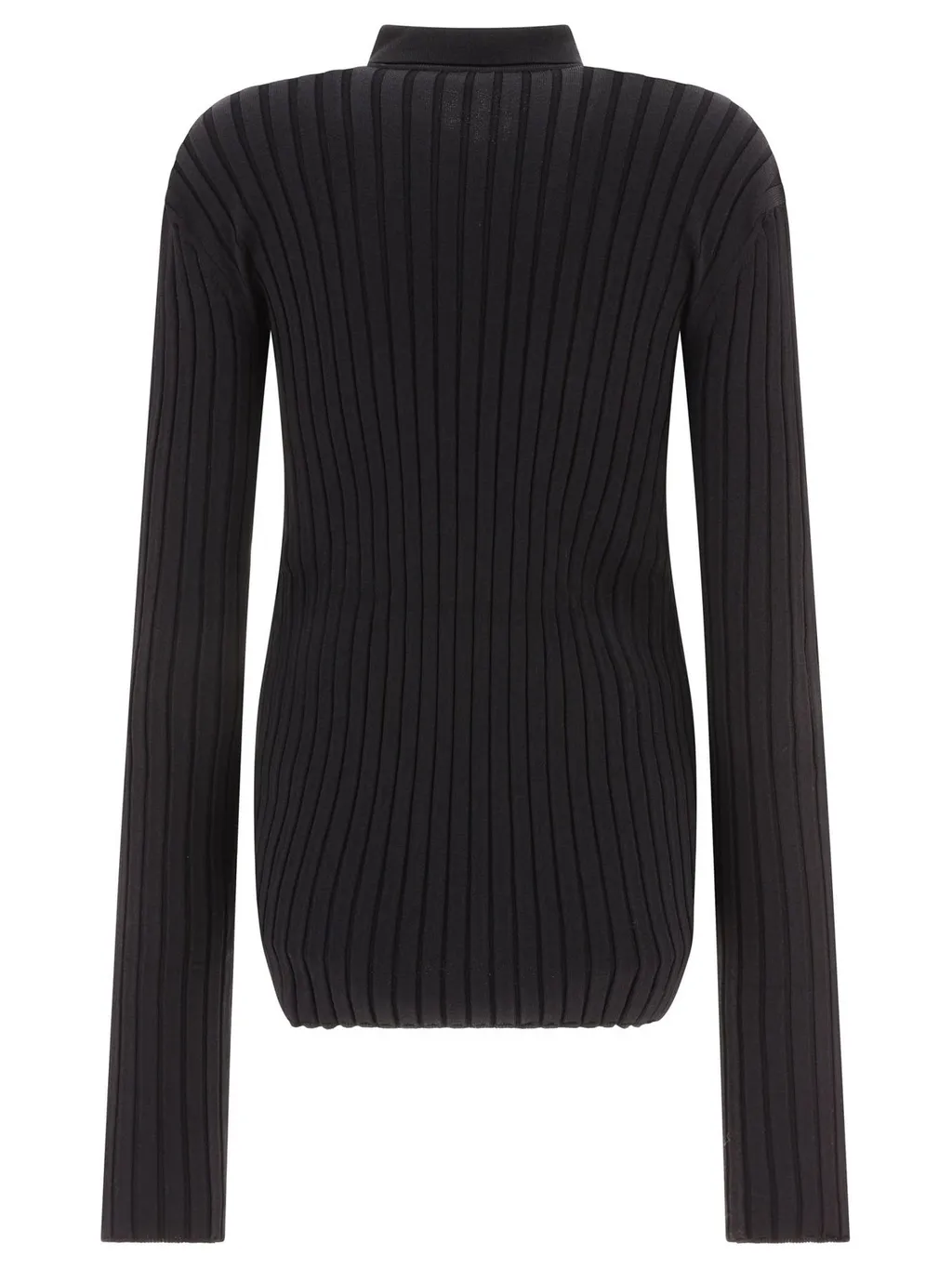 Nensi Dojaka Ribbed Button-Up Top