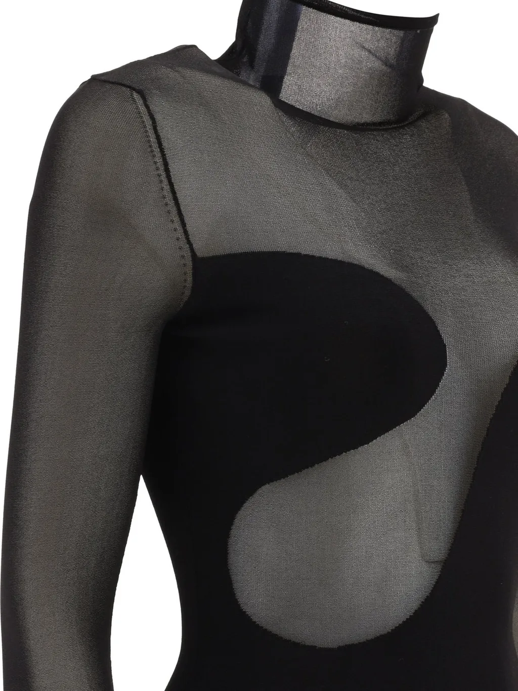 Nensi Dojaka Asymmetric Line Bodysuit Top