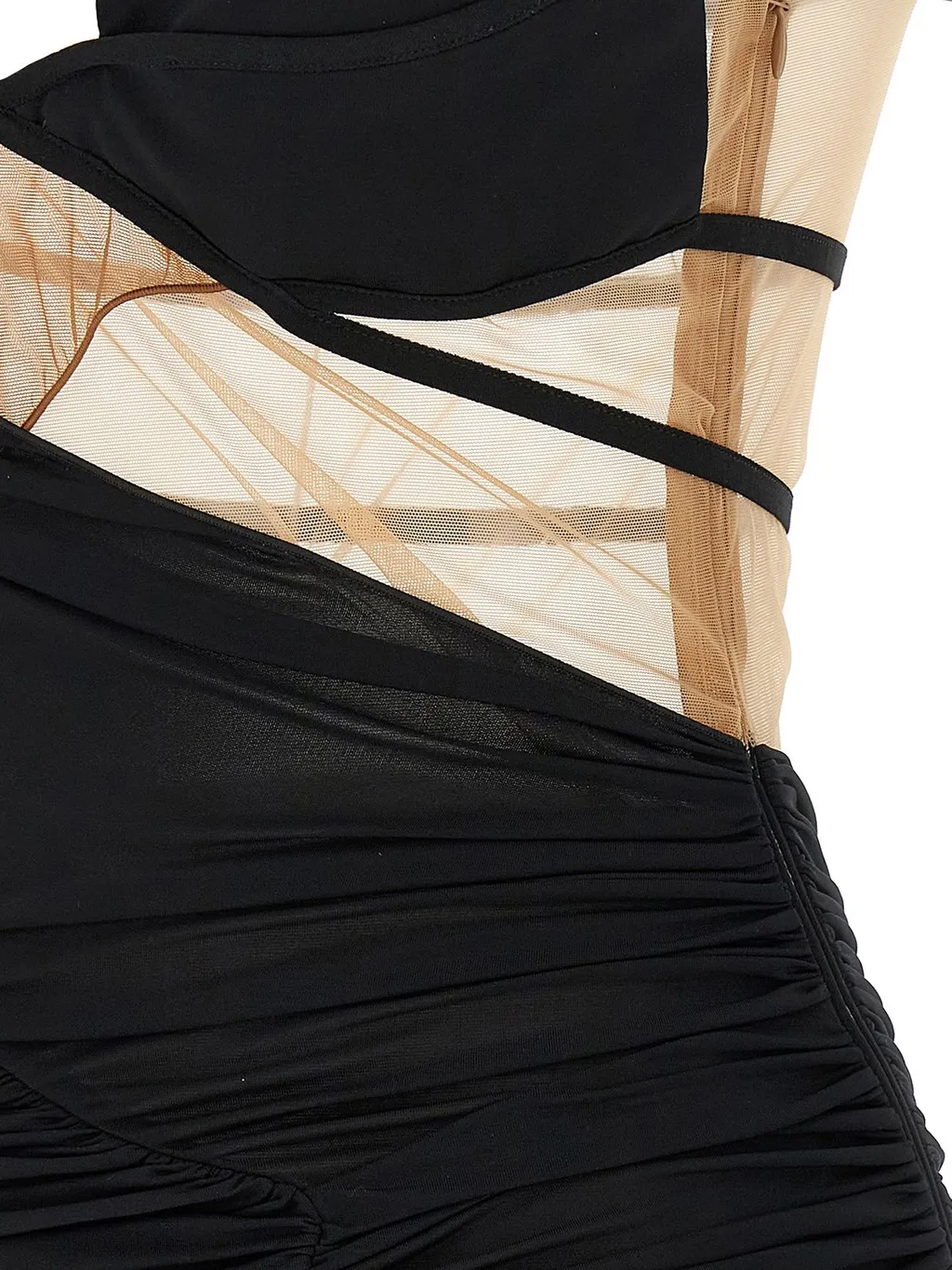 Nensi Dojaka Draped Mini Dress