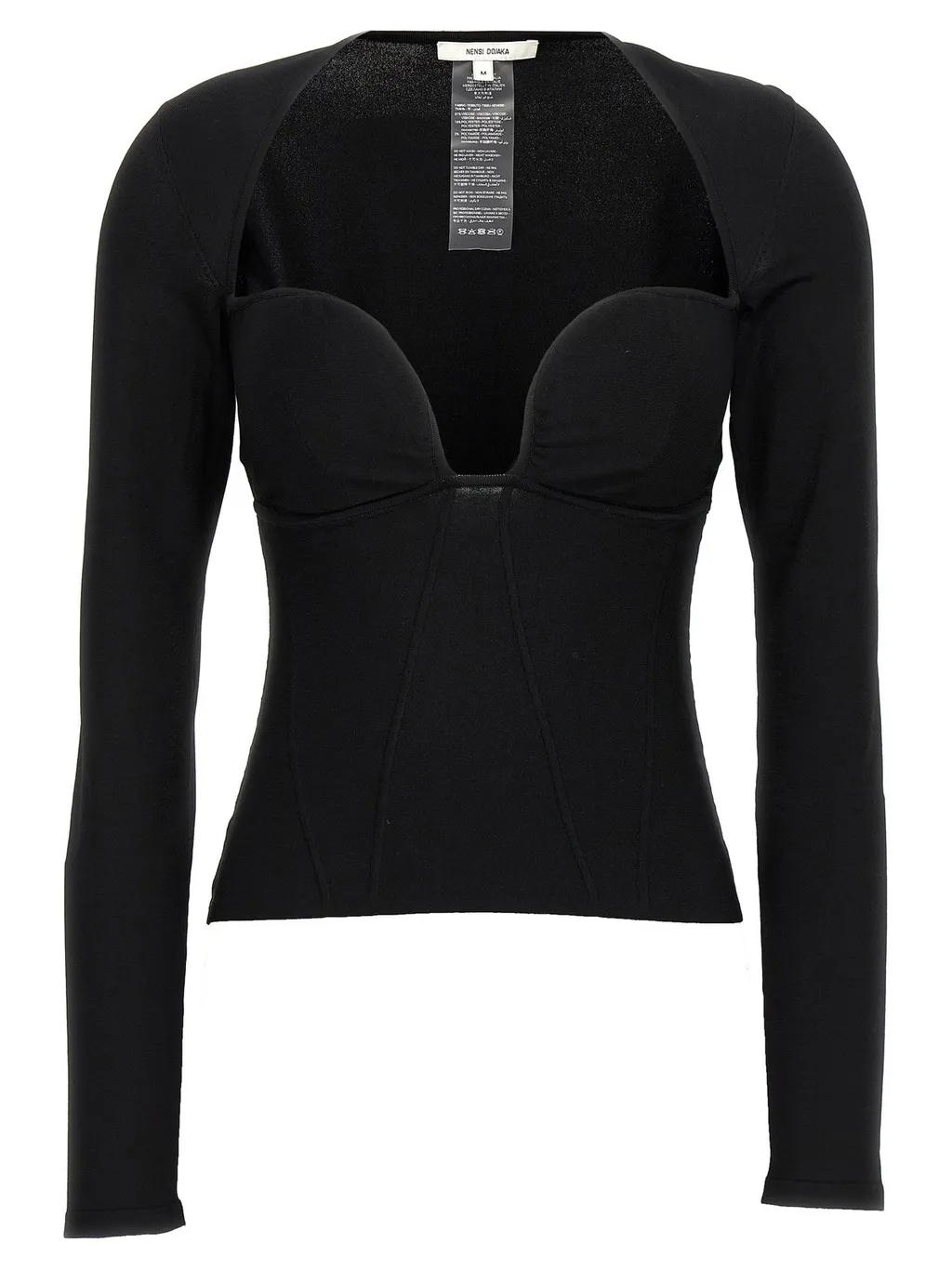 Nensi Dojaka Sculpted Bustier Top