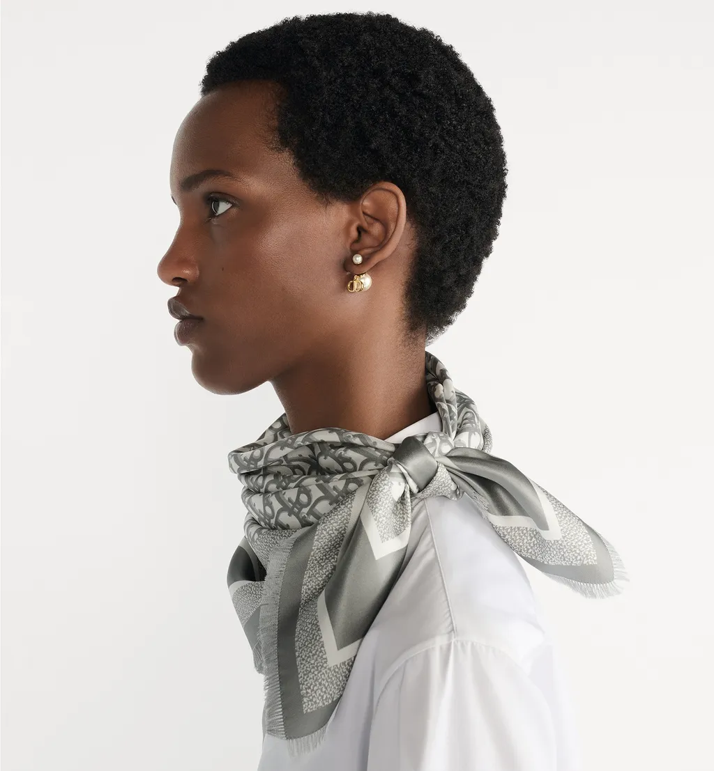 Dior Oblique Diortwin 70 Square Scarf