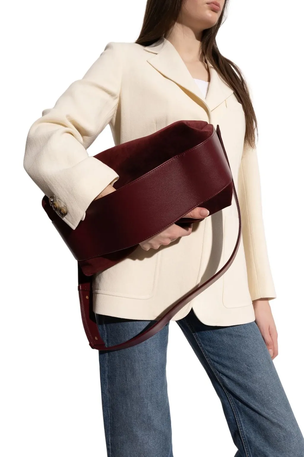 Neous Scorpius Suede Shoulder Bag