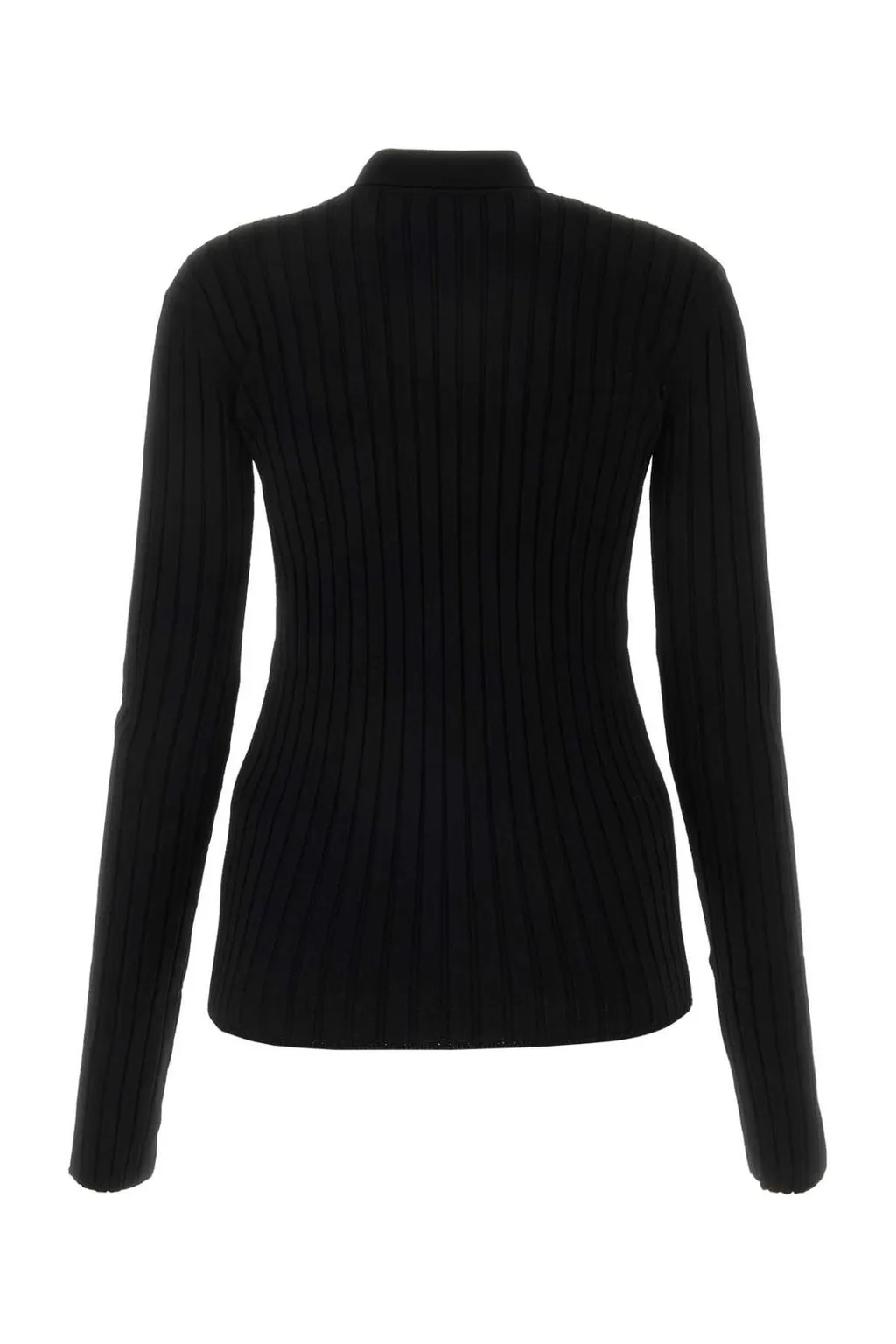 Nensi Dojaka Button-Up Pleated Ribbed Cardigan