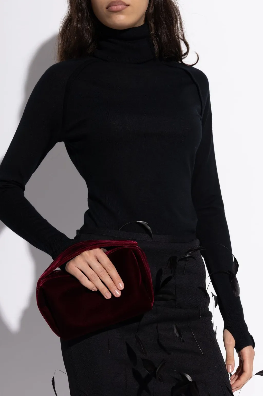 Neous Ara Velvet Clutch Bag