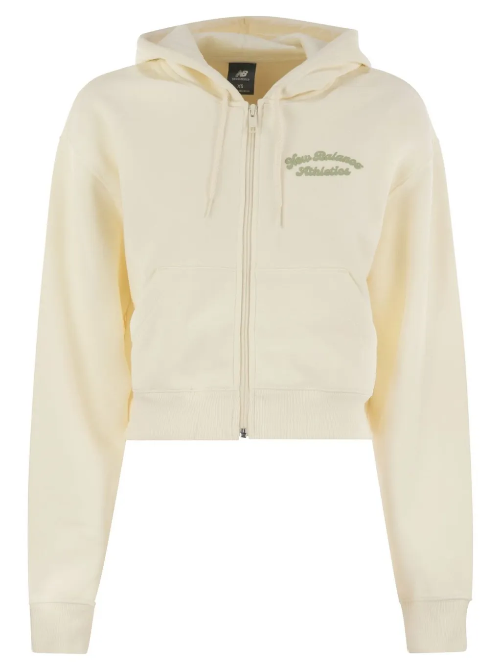 New Balance Logo Printed Zipped Hoodie
