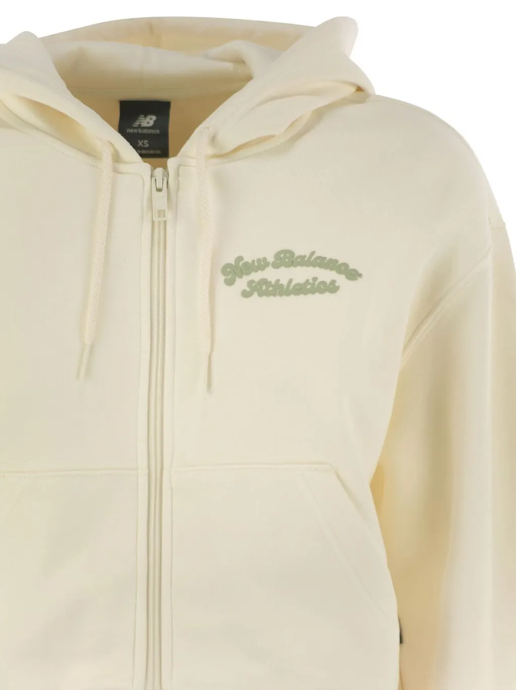 New Balance Logo Printed Zipped Hoodie
