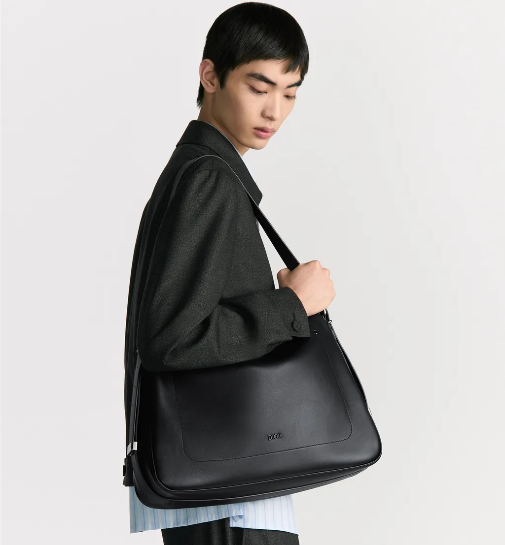 Large Dior Slider Zipped Hobo Bag