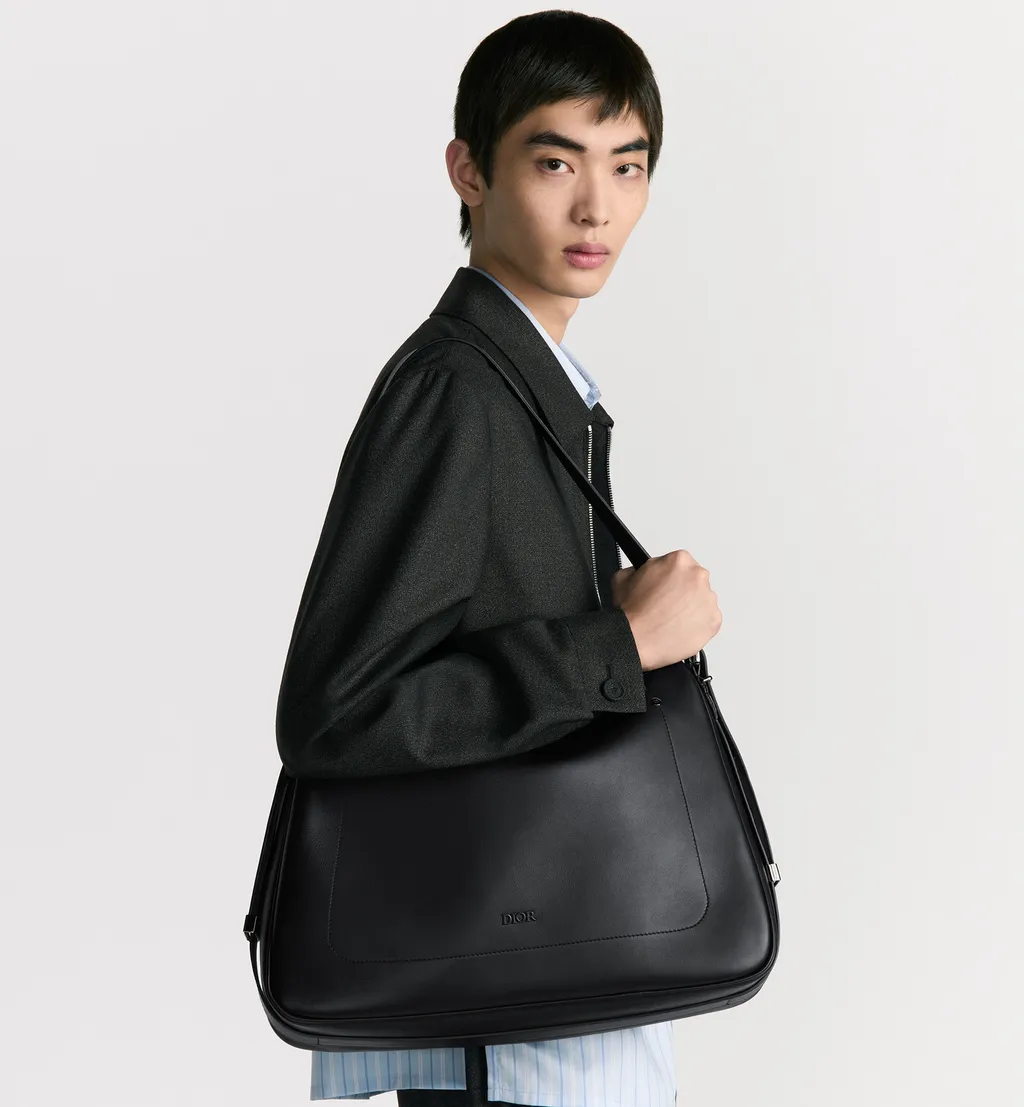 Large Dior Slider Zipped Hobo Bag