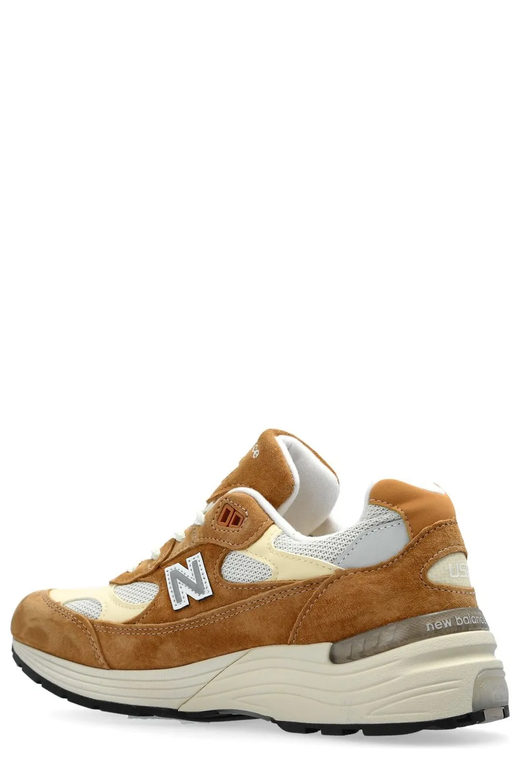 New Balance 992 Logo Patch Lace-Up Sneakers