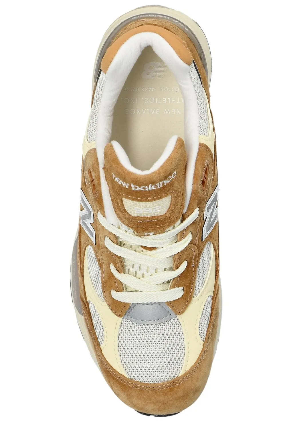 New Balance 992 Logo Patch Lace-Up Sneakers