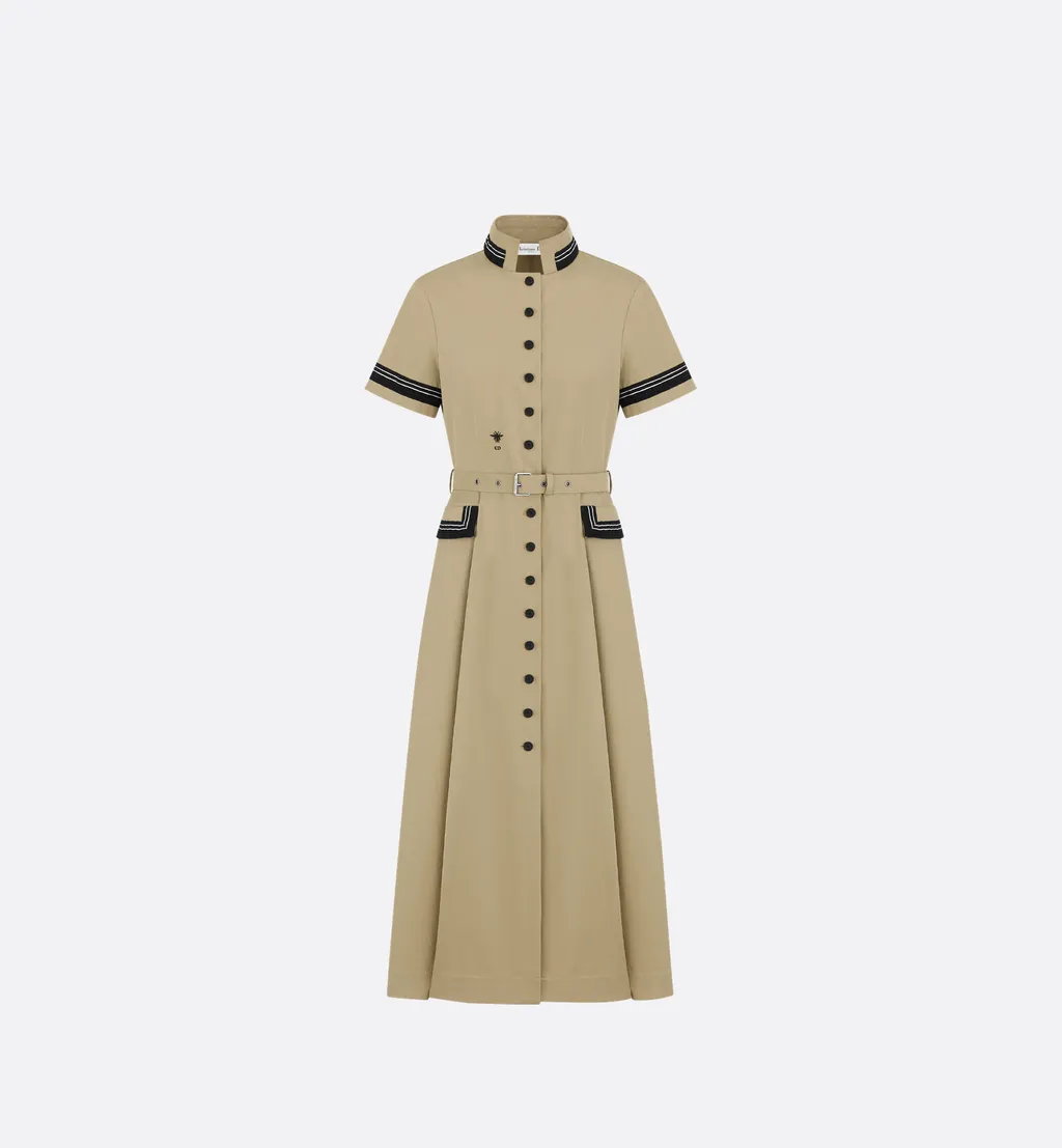 Mid-Length Flared Shirtdress
