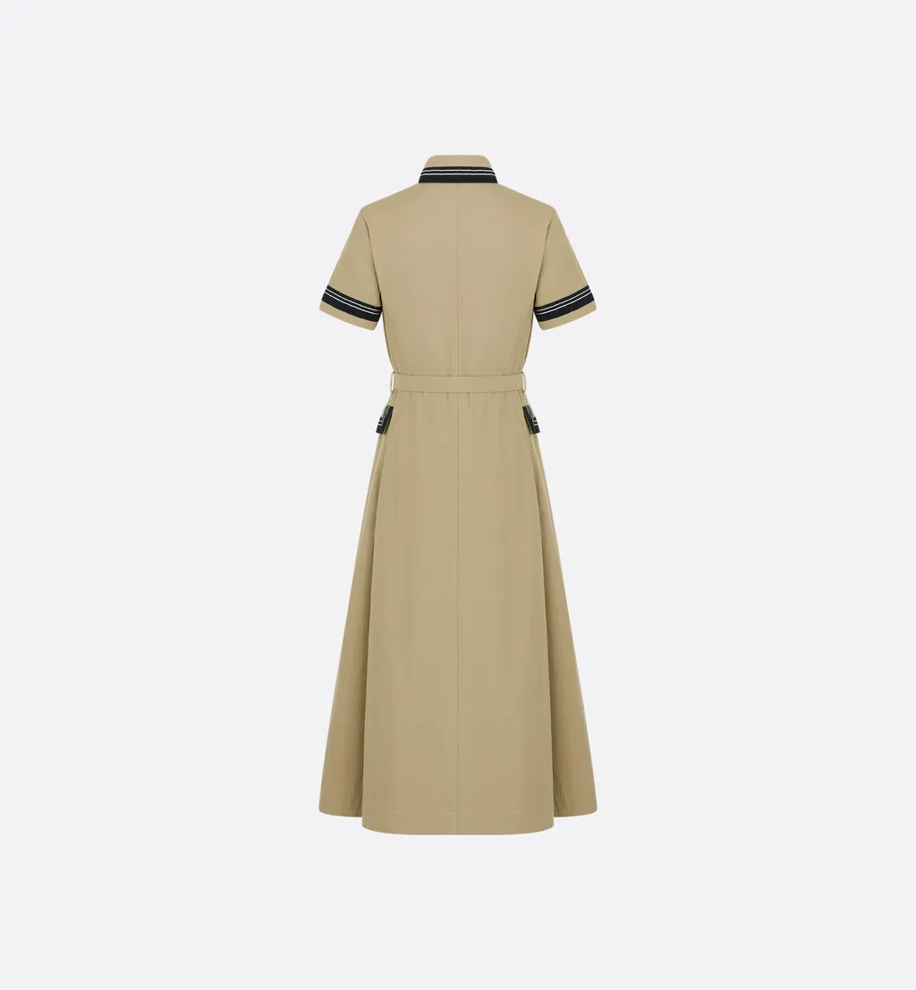 Mid-Length Flared Shirtdress