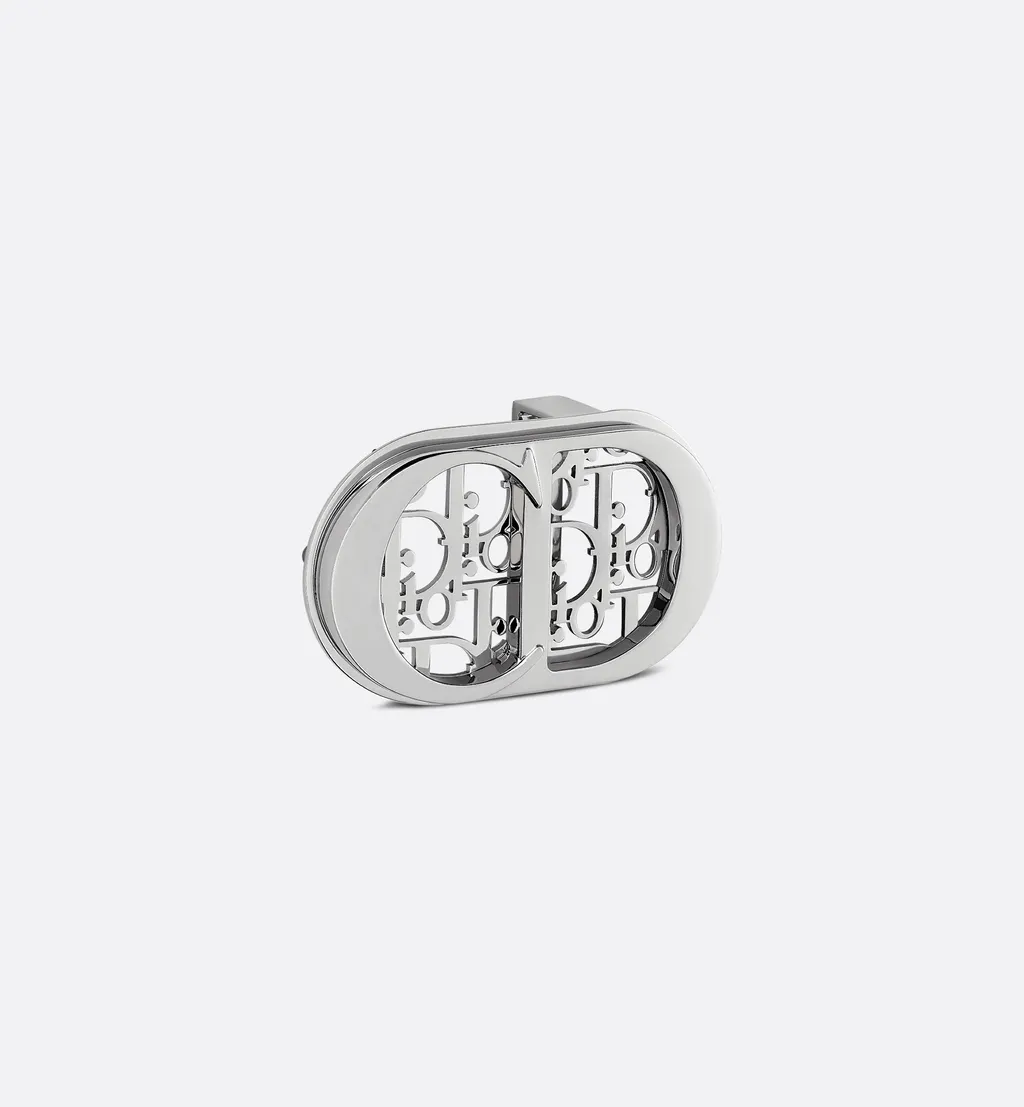 Cd Icon Dior Oblique Cosmo Belt Buckle