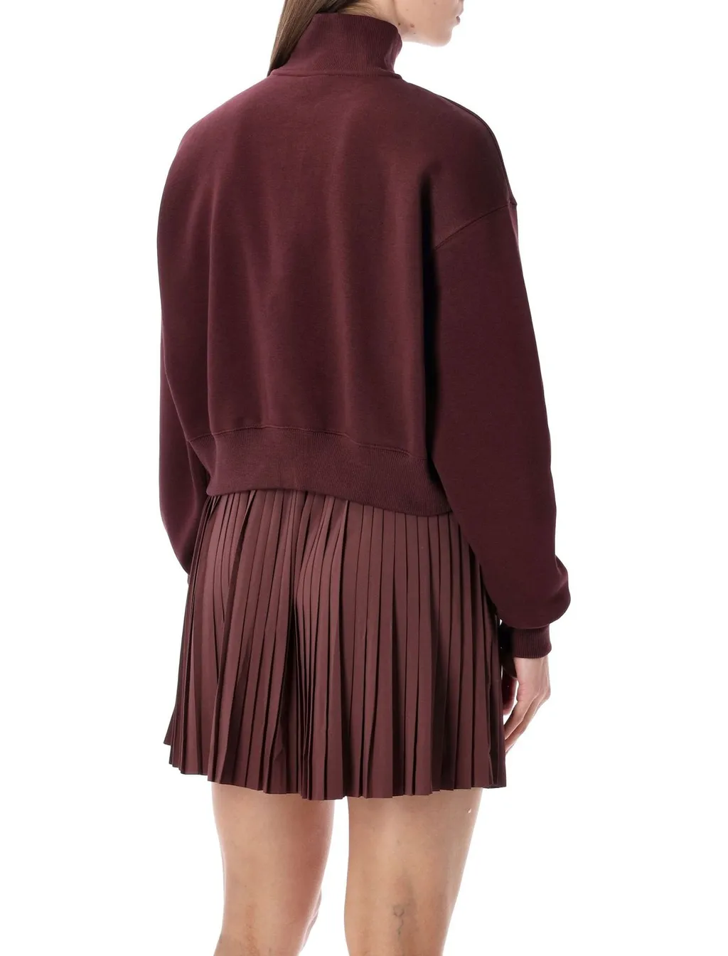 Nike Phoenix Cropped Half-Zipped Sweatshirt