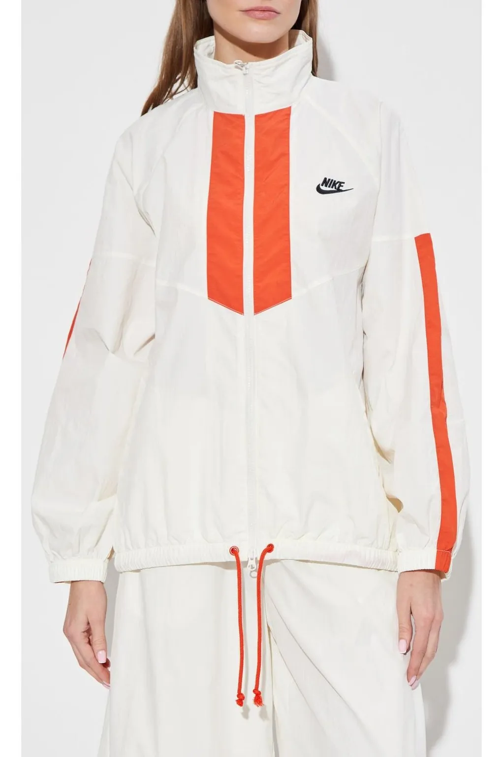 Nike Logo Embroidered Oversized Jacket