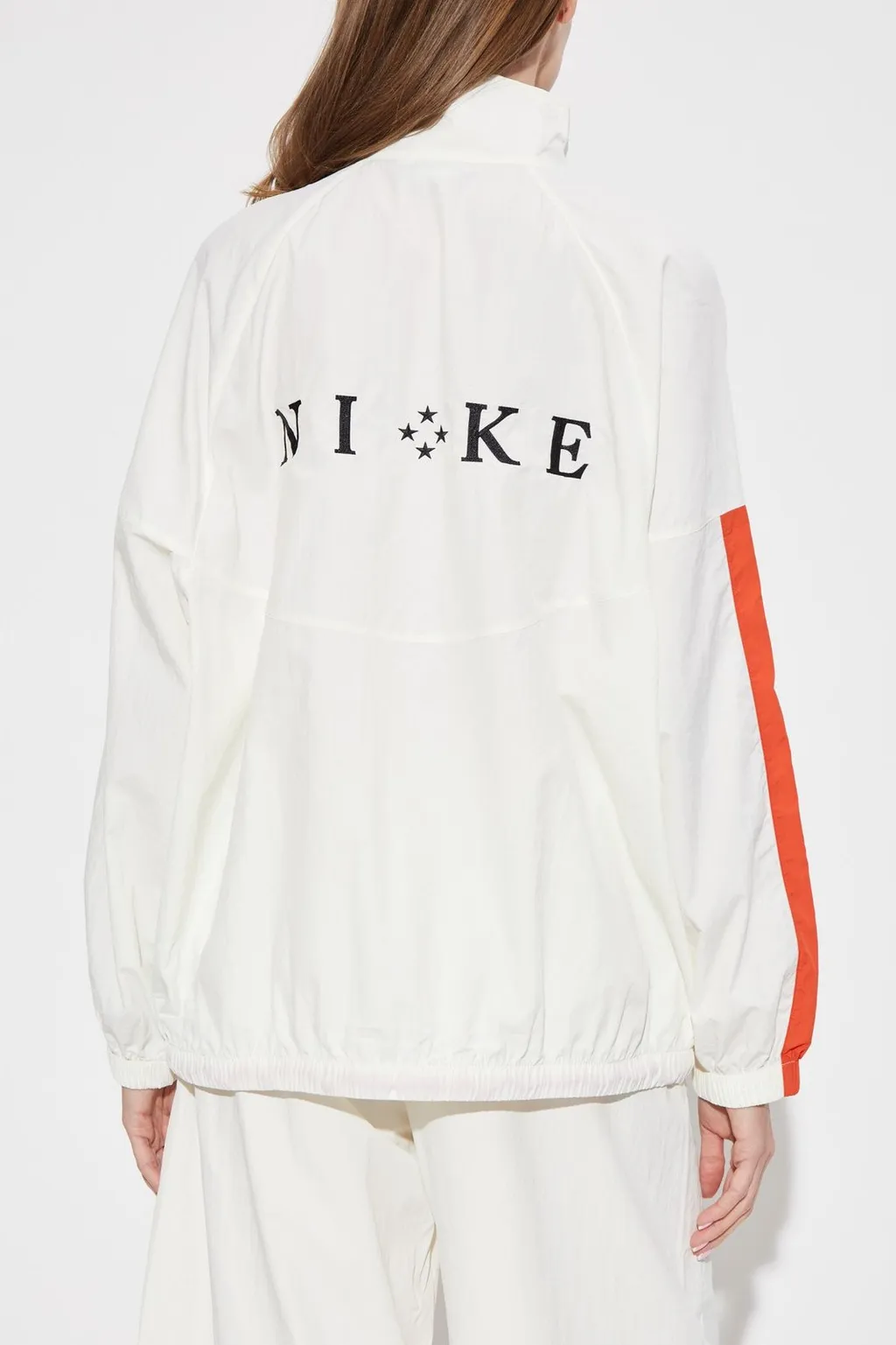 Nike Logo Embroidered Oversized Jacket
