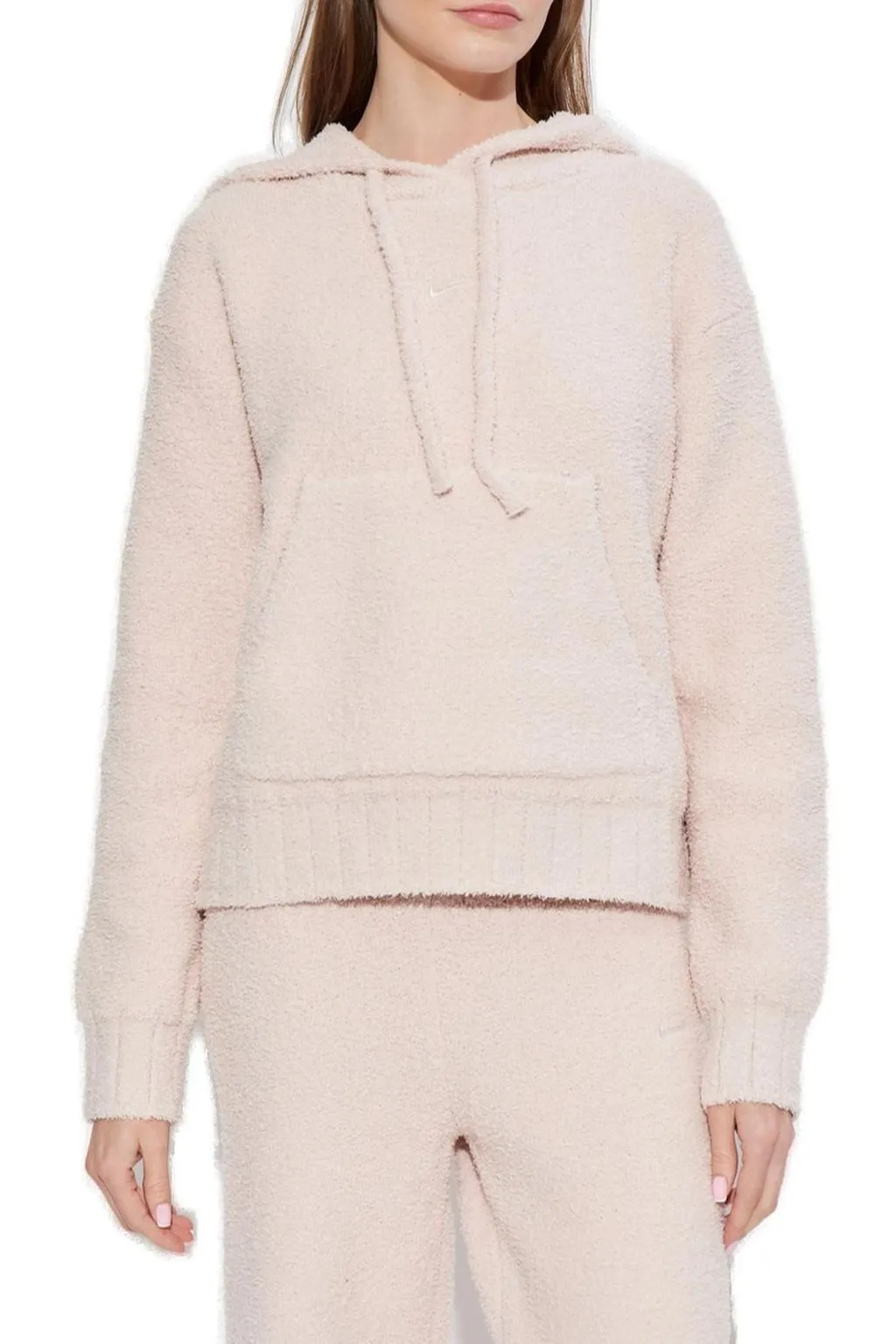 Nike Logo Embroidered Drawstring Hoodie