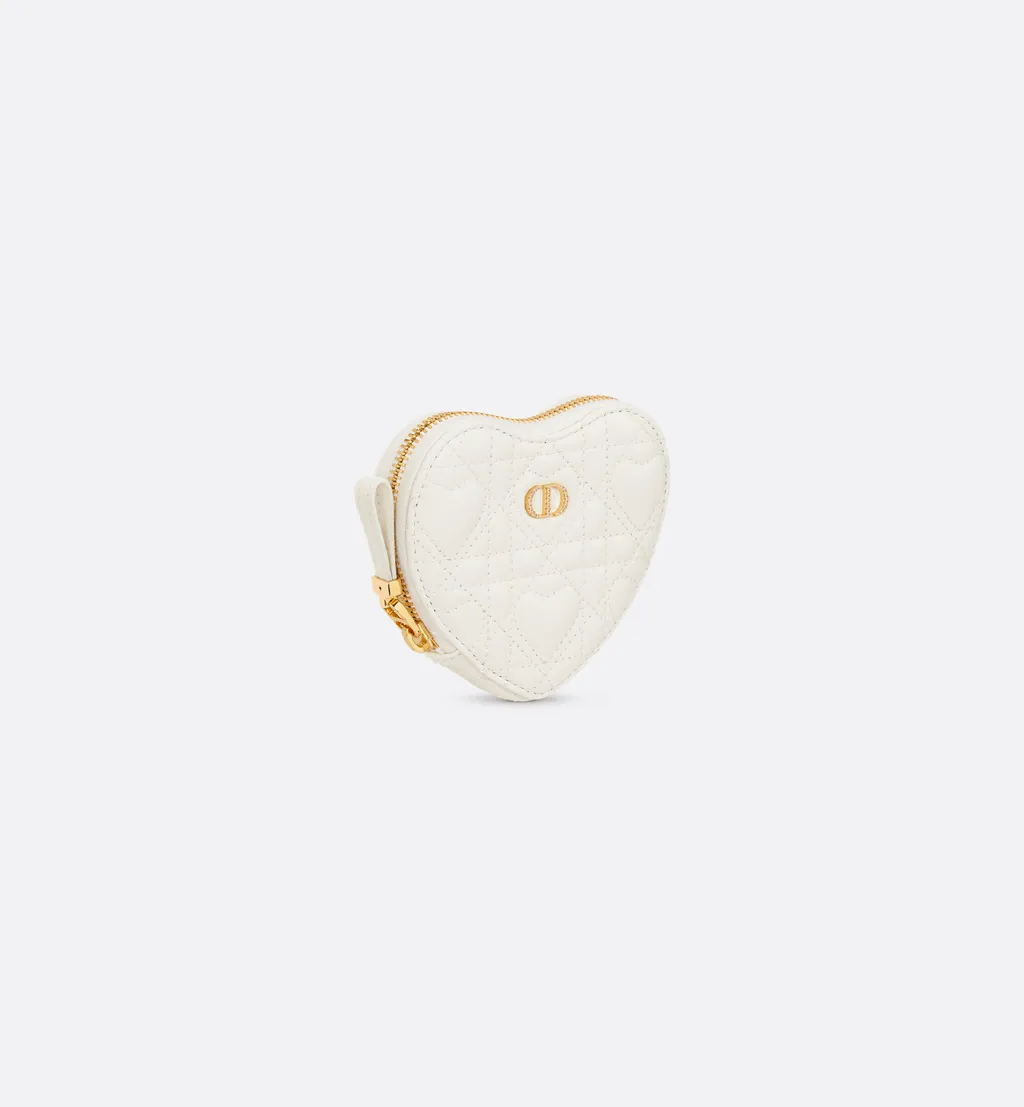 Dior Caro Heart Pouch With Chain