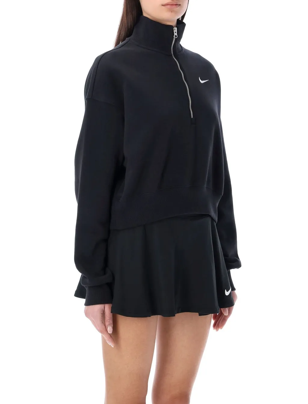 Nike Phoenix Cropped Half-Zipped Sweatshirt