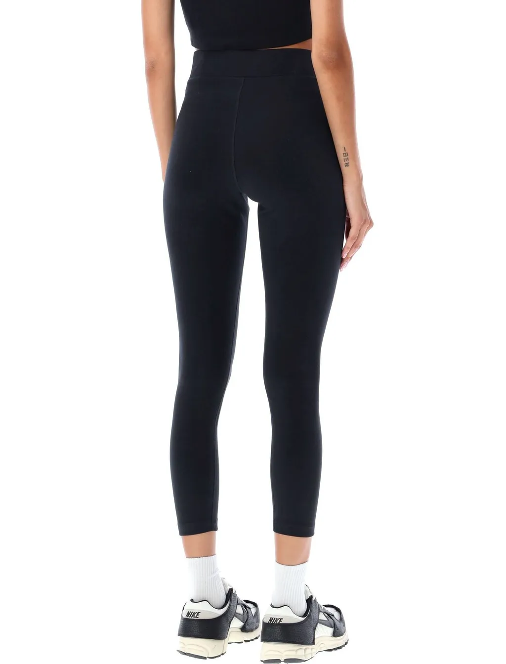 Nike High-Waist Swoosh-Printed 7/8 Performance Leggings