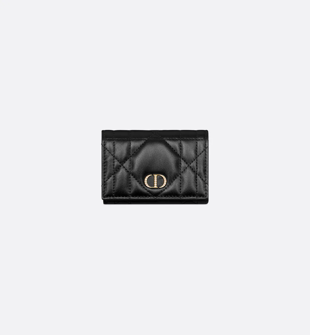 Dior Caro Glycine Wallet With Crystals