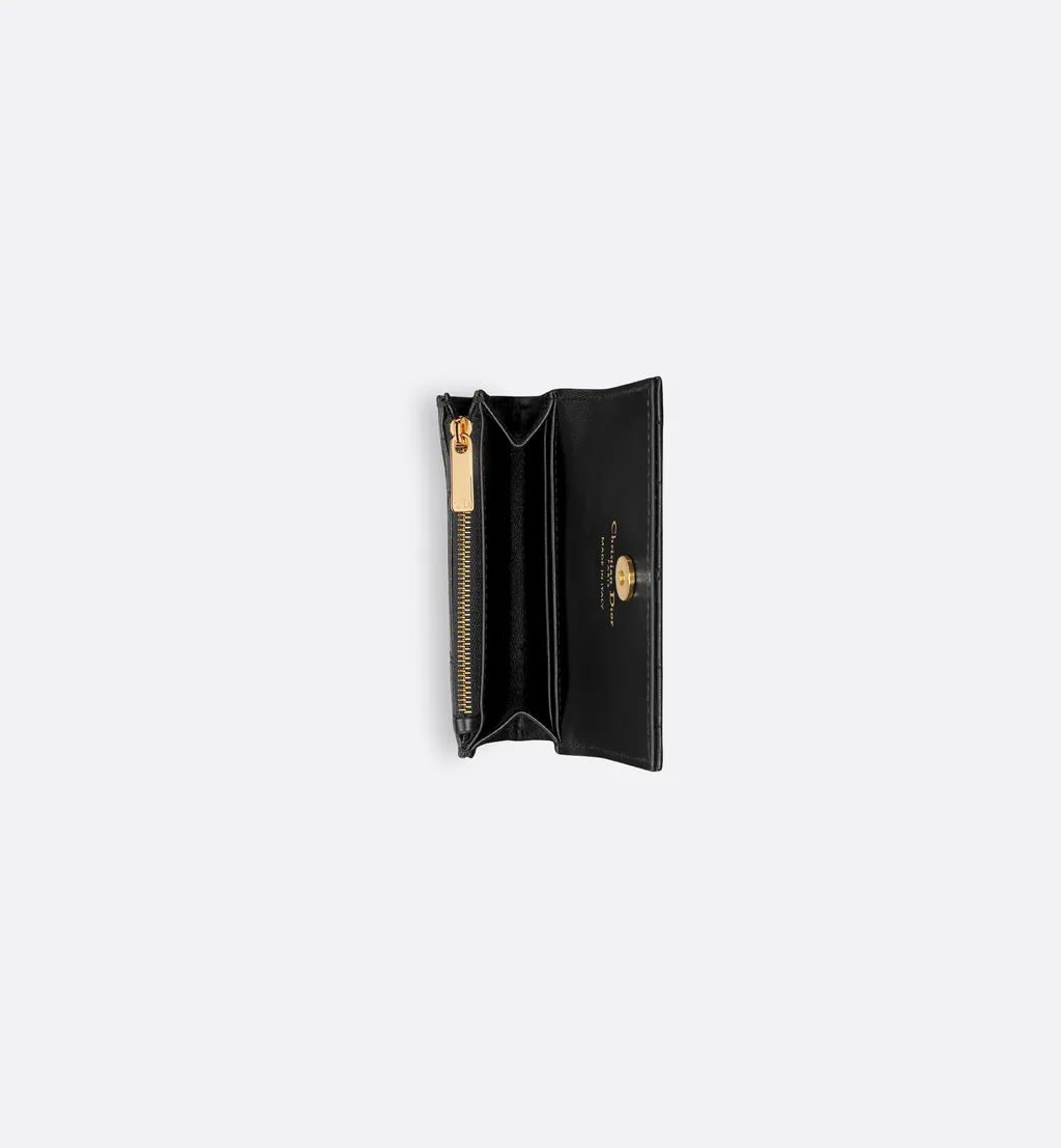 Dior Caro Glycine Wallet With Crystals