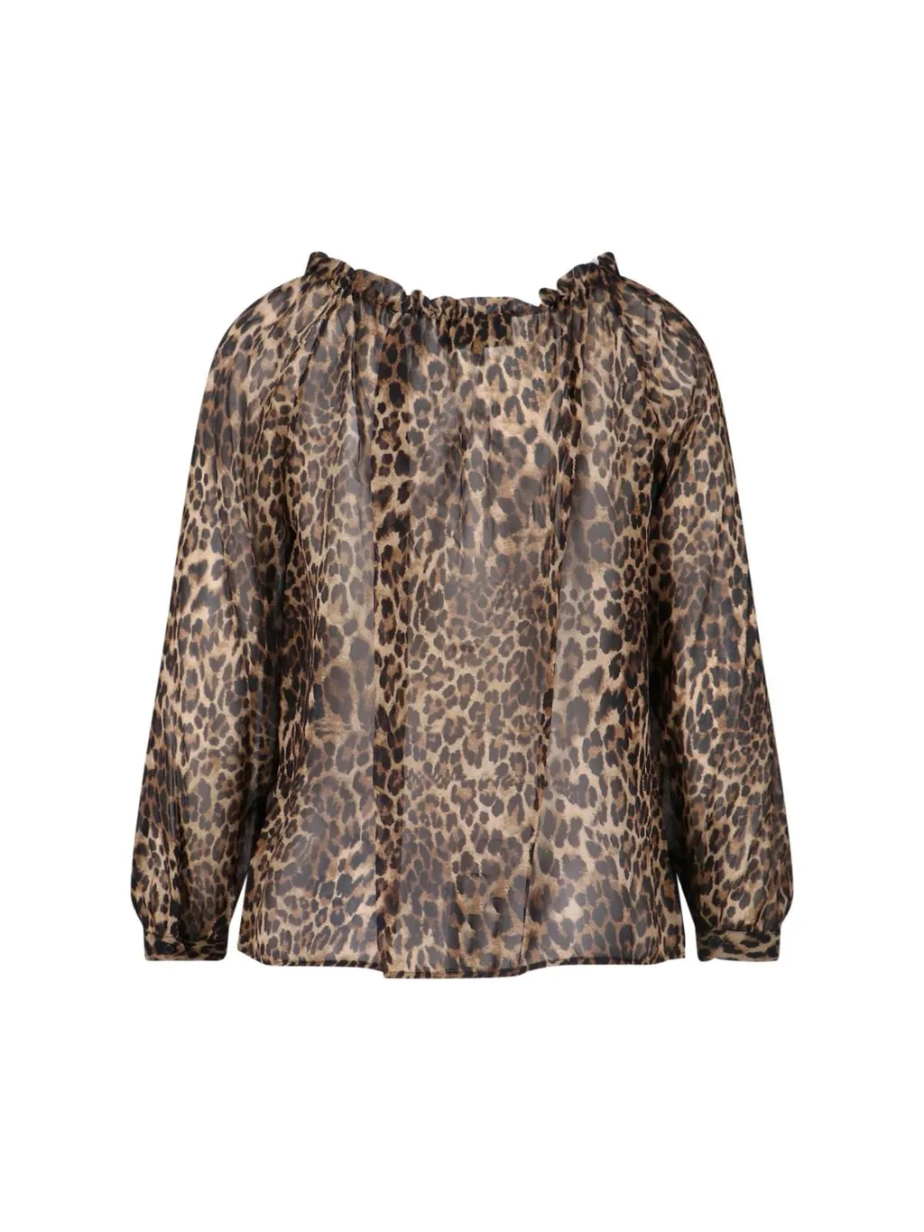 Nili Lotan Keyhole Neckline Tassel Blouse