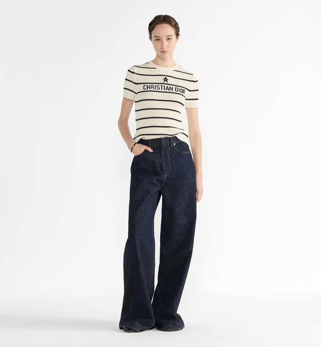 Dior MariniÈRe Short-Sleeved Sweater