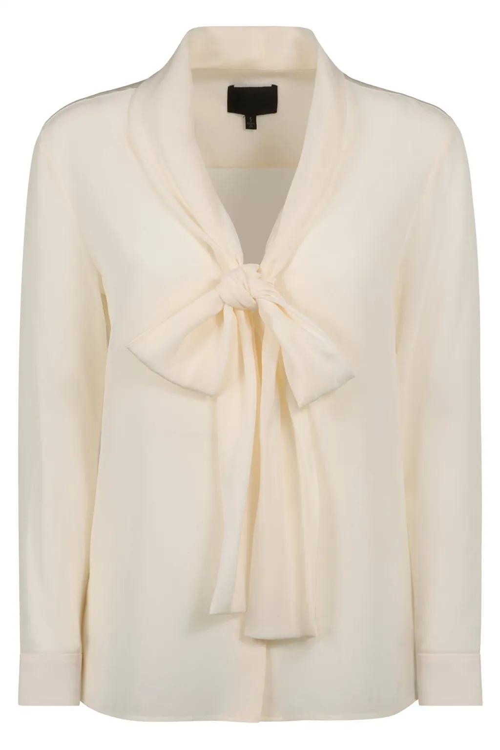 Nili Lotan Angelique Pussy-Bow Collar Shirt