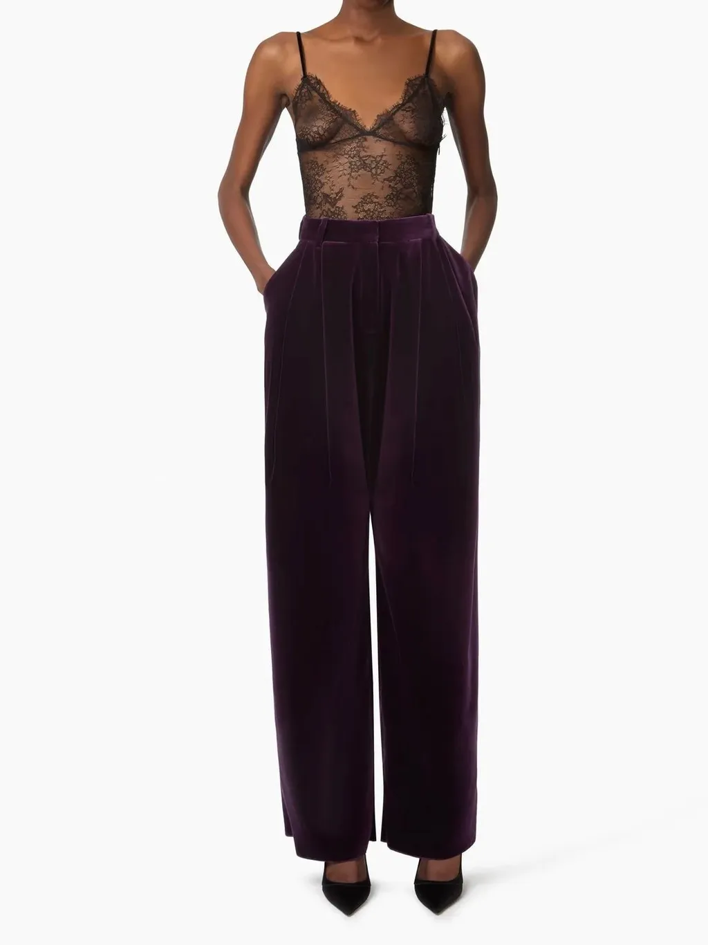 Nina Ricci Wide-Leg Velvet Pants