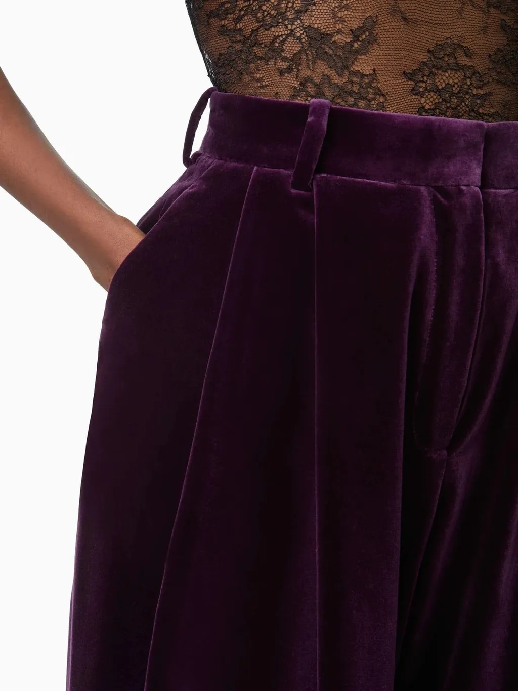 Nina Ricci Wide-Leg Velvet Pants