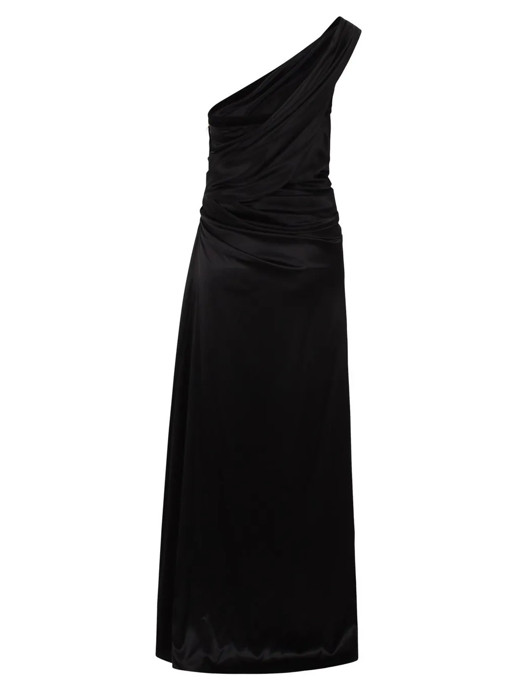 Nina Ricci Long Asymmetric Satin Dress