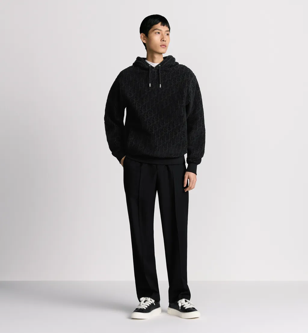 Dior Oblique Relaxed-Fit Hooded Sweatshirt