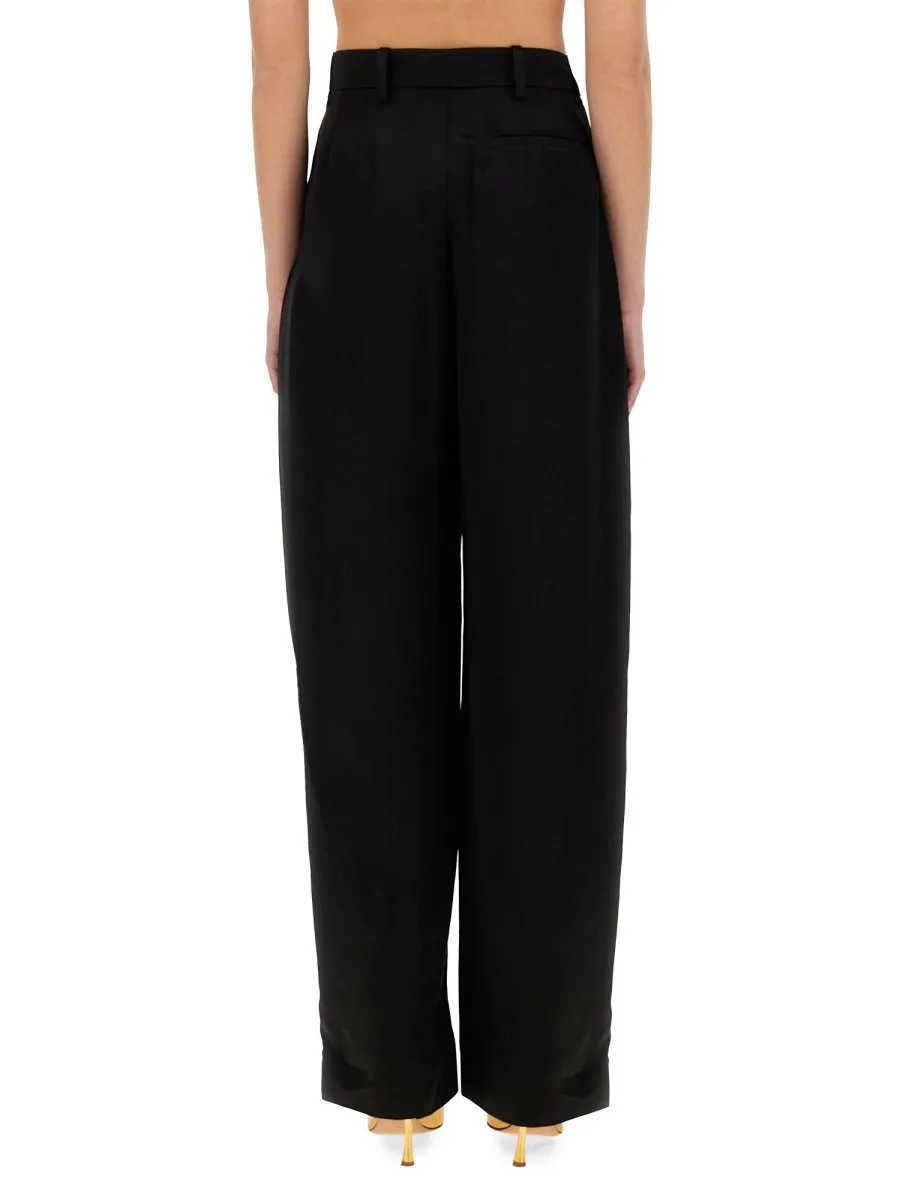 Nina Ricci Pressed Crease Wide-Leg Trousers